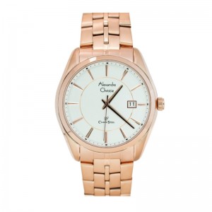 Alexandre Christie AC 8578 Rosegold White Man Steel MDBRGSL